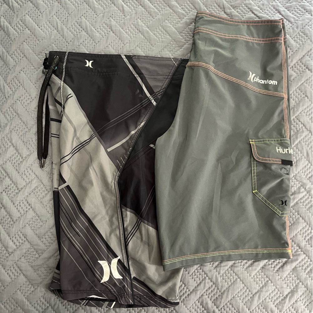 Lot of 2 Hurley Board Shorts